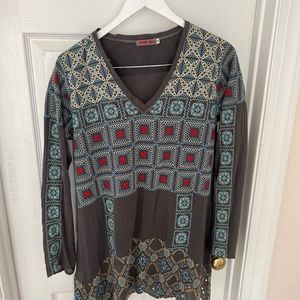 Johnny Was tunic barely worn